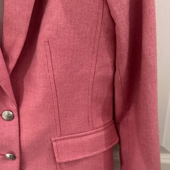 Banana Republic Pink Blazer with Elbow Patches - Picture 4 of 6